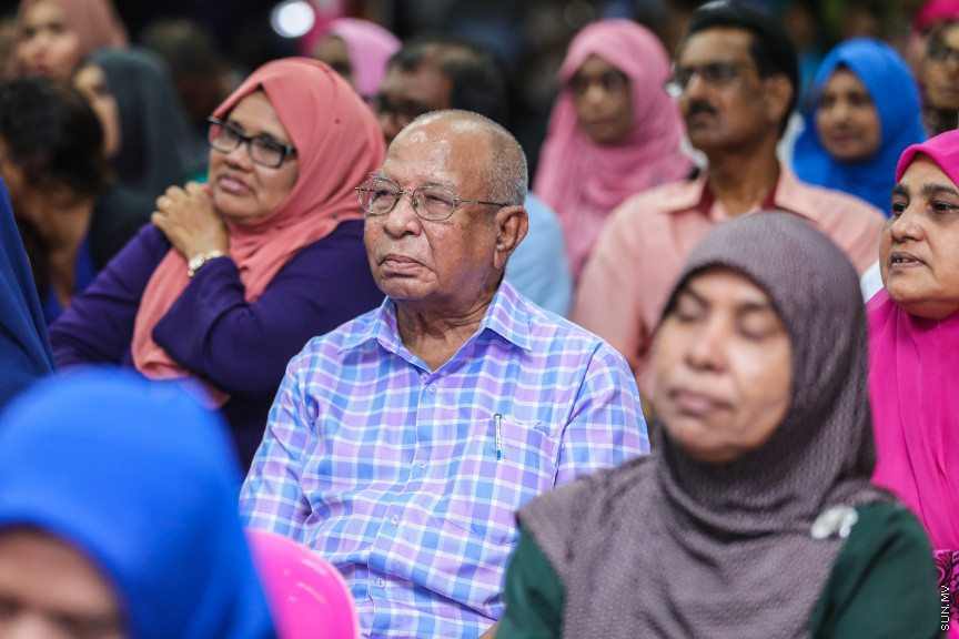 އޮގަސްޓް 17، 2018: ޕީޕީއެމްގެ ފަރާތުން ރުމާލް 2 ޖަގަހާގައި ބޭއްވި ޖަލްސާގެ ތެރެއިން -- ސަން ފޮޓޯ/ ފަޔާޒު މޫސާ