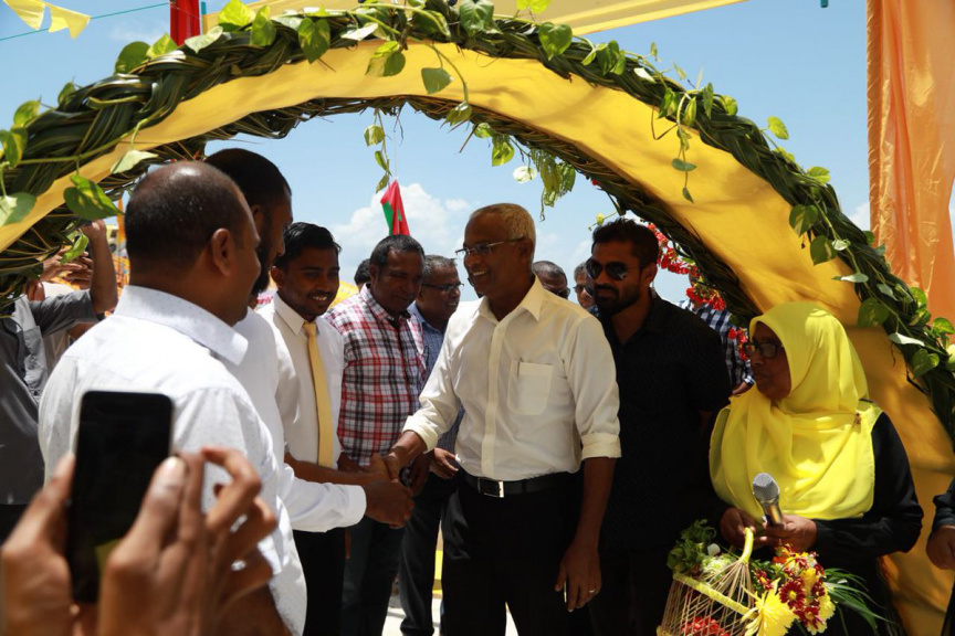 އިދިކޮޅު ކޯލިޝަންގެ  ރިޔާސީ ކެންޑިޑޭޓް އިބްރާހިމް މުހައްމަދު ސޯލިހު(އިބޫ) ކޮލަމާފުއްޓަށް ވަޑައިގަތުން