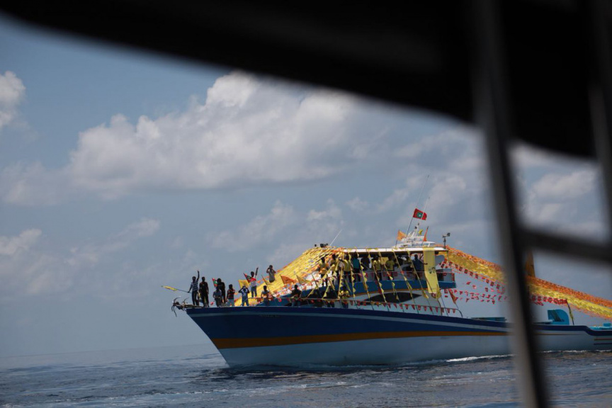 އިދިކޮޅު ކޯލިޝަންގެ  ރިޔާސީ ކެންޑިޑޭޓް އިބްރާހިމް މުހައްމަދު ސޯލިހު(އިބޫ) ކޮލަމާފުއްޓަށް ވަޑައިގަތުން
