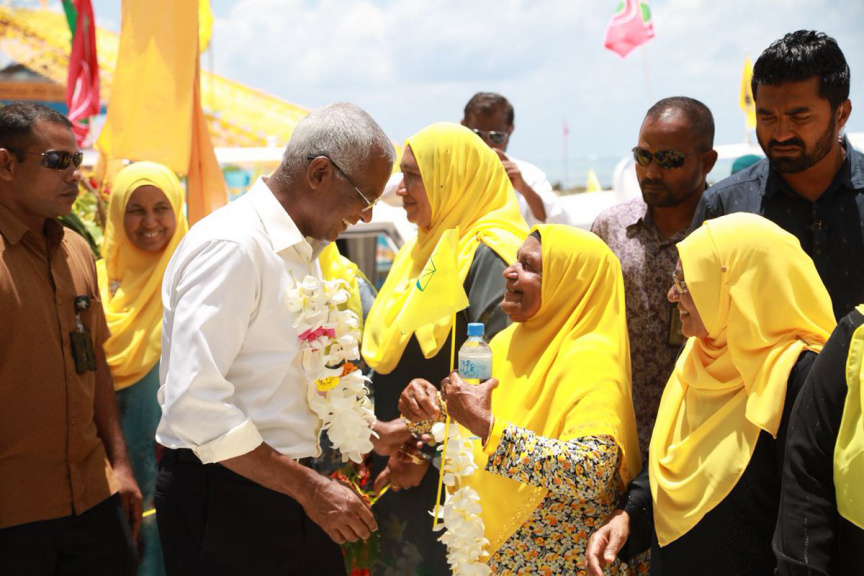 އިދިކޮޅު ކޯލިޝަންގެ  ރިޔާސީ ކެންޑިޑޭޓް އިބްރާހިމް މުހައްމަދު ސޯލިހު(އިބޫ) ކޮލަމާފުއްޓަށް ވަޑައިގަތުން