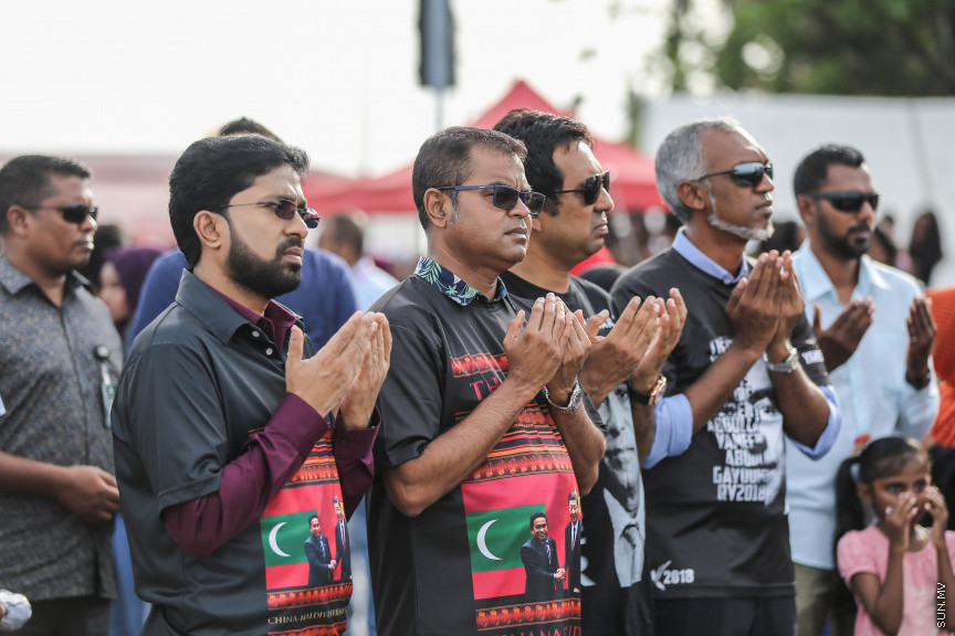 ސެޕްޓެމްބަރ 1، 2018: މާލެ/ހުޅުލެ ބުރިޖު (ސިނަމާލެބުރިޖު)  އާންމުންނަށް ދައްކާލުމުގެ ހަރަކާތްތަކުގެ ތެރެއިން -- ސަން ފޮޓޯ/ ފަޔާޒު މޫސާ