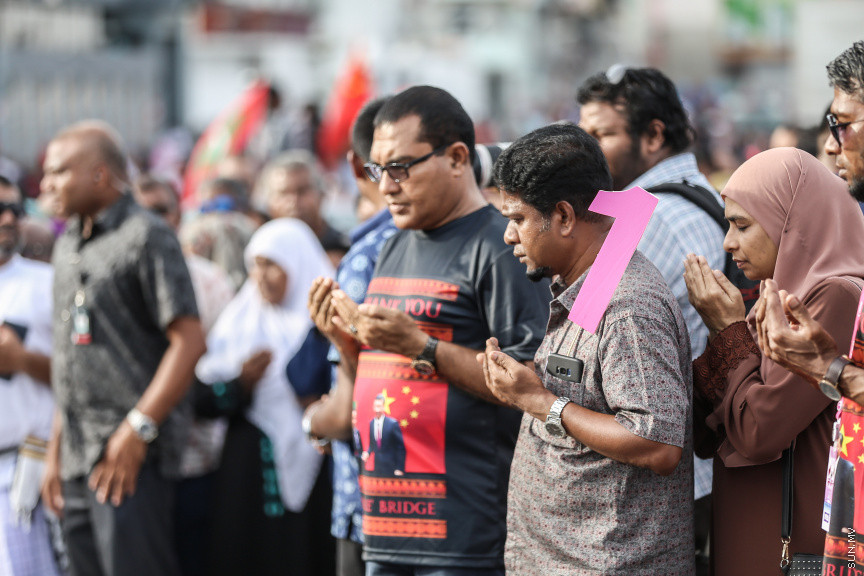 ސެޕްޓެމްބަރ 1، 2018: މާލެ/ހުޅުލެ ބުރިޖު (ސިނަމާލެބުރިޖު)  އާންމުންނަށް ދައްކާލުމުގެ ހަރަކާތްތަކުގެ ތެރެއިން -- ސަން ފޮޓޯ/ ފަޔާޒު މޫސާ