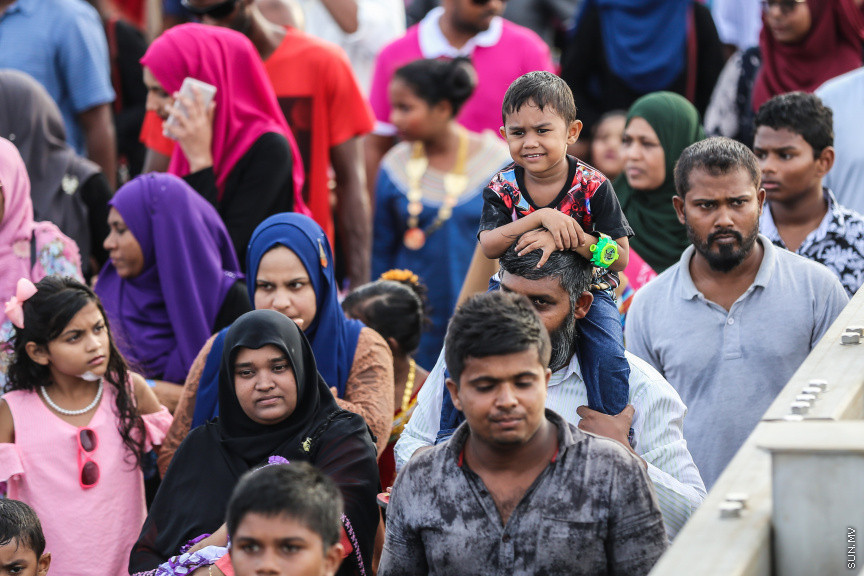 ސެޕްޓެމްބަރ 1، 2018: މާލެ/ހުޅުލެ ބުރިޖު (ސިނަމާލެބުރިޖު)  އާންމުންނަށް ދައްކާލުމުގެ ހަރަކާތްތަކުގެ ތެރެއިން -- ސަން ފޮޓޯ/ ފަޔާޒު މޫސާ