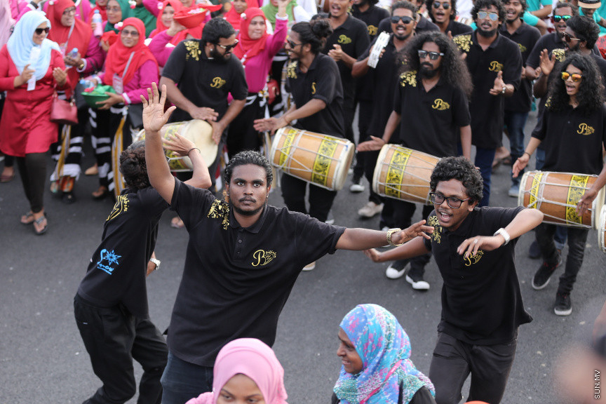 ސެޕްޓެމްބަރ 1، 2018: މާލެ/ހުޅުލެ ބުރިޖު (ސިނަމާލެބުރިޖު)  އާންމުންނަށް ދައްކާލުމުގެ ހަރަކާތްތަކުގެ ތެރެއިން -- ސަން ފޮޓޯ/ ފަޔާޒު މޫސާ