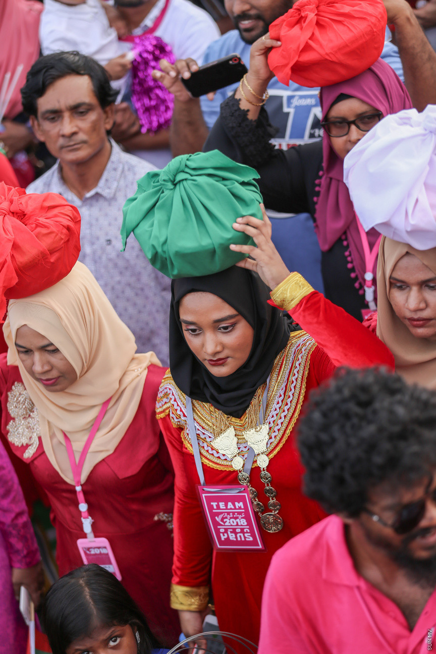 ސެޕްޓެމްބަރ 1، 2018: މާލެ/ހުޅުލެ ބުރިޖު (ސިނަމާލެބުރިޖު)  އާންމުންނަށް ދައްކާލުމުގެ ހަރަކާތްތަކުގެ ތެރެއިން -- ސަން ފޮޓޯ/ ފަޔާޒު މޫސާ