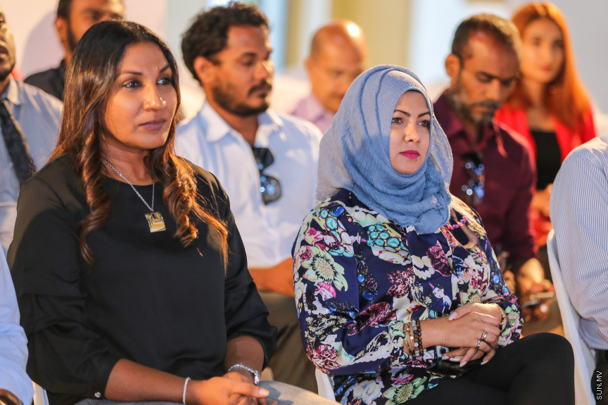ސަން މީޑިއާ ގްރޫޕް ރީބްރޭންޑުކޮށް އަލުން ހުޅުވުމަށް ބޭއްވި ރަސްމިއްޔާތު --- ސަން ފޮޓޯ: ފަޔާޒު މޫސާ