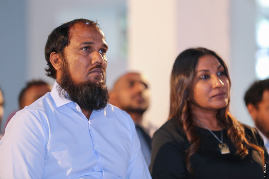 ސަން މީޑިއާ ގްރޫޕް ރީބްރޭންޑުކޮށް އަލުން ހުޅުވުމަށް ބޭއްވި ރަސްމިއްޔާތު --- ސަން ފޮޓޯ:ފަޔާޒު މޫސާ