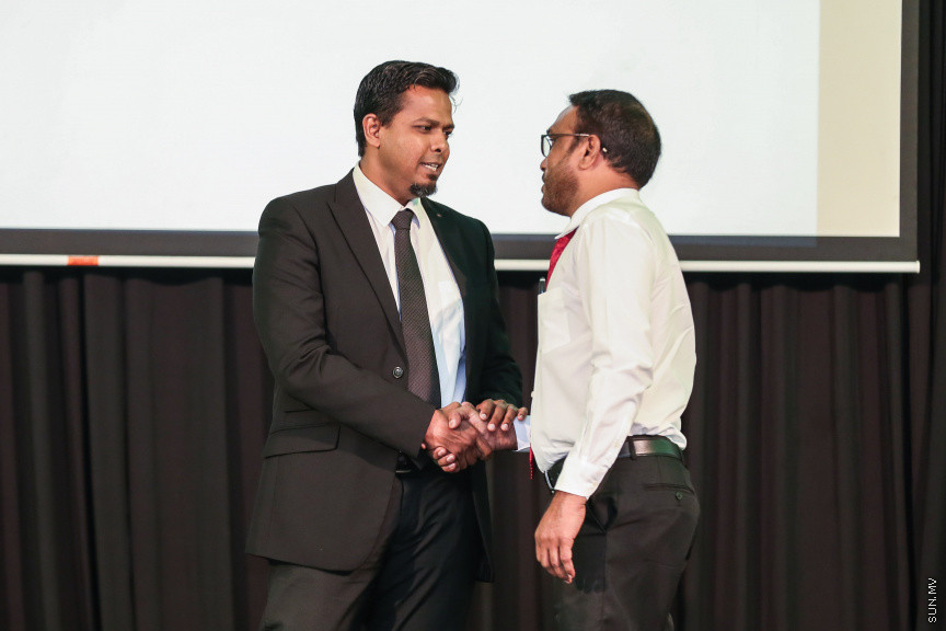 އޮކްޓޯބަރ 17، 2018: މައުލޫމާތު ހޯދައި ލިބިގަތުމުގެ ބައިނަލްއަގްވާމީ ދުވަސް ފާހަގަކުރުމުގެ ގޮތުން އިންފޮމޭޝަން ކޮމިޝަނަރުގެ އޮފީހުން ބޭއްވި ޖަލްސާގެ ތެރެއިން -- ސަން ފޮޓޯ/ ފަޔާޒު މޫސާ