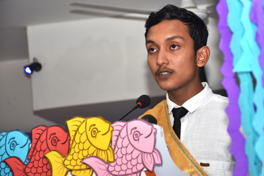 ދ. ބަނޑިދޫ ސްކޫލުގެ 2018ވަނަ އަހަރުގެ އަހަރީ އިނާމް ދިނުމުގެ ޖަލްސާގެ ތެރެއިން -- ސަން ފޮޓޯ/ މުހައްމަދު މުޒައްޔިން
