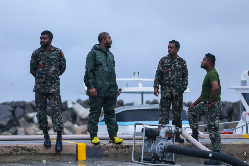 އޮކްޓޯބަރ 28، 2018: ބޯ ވިއްސާރަޔާއެކު މާލޭގެ މަގުތަކުގައި ފެންބޮޑުވުން -- ސަން ފޮޓޯ/ ފަޔާޒު މޫސާ