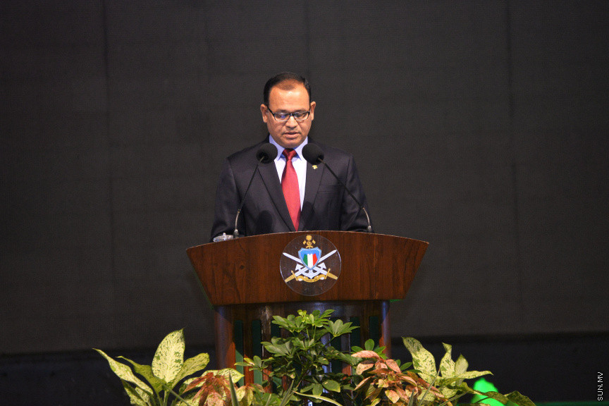 3 ނޮވެންބަރު 2018 : އިސްލާމްދީނާއި ދިވެހި ގައުމުގެ ދިފާއުގައި ހަނގުރާމަކޮށް، ރާއްޖެއަށް ނަސްރު ހޯދައިދިން 3 ނޮވެމްބަރު 1988 ގެ ޝަހީދުންގެ ހަނދާނުގައި ފާހަގަކުރާ ނަސްރުގެ ދުވަސް ފާހަގަކުރުމަށް ބޭއްވި ޖަލްސާގެ ތެރެއިން --- ސަން ފޮޓޯ/ އަޙްމަދު އަވްޝަން އިލްޔާސް
