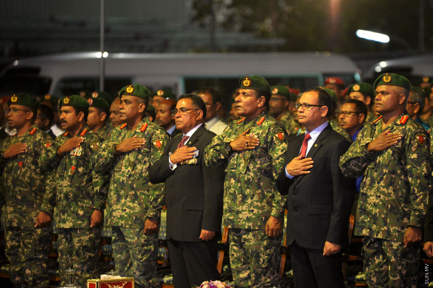 3 ނޮވެންބަރު 2018 : އިސްލާމްދީނާއި ދިވެހި ގައުމުގެ ދިފާއުގައި ހަނގުރާމަކޮށް، ރާއްޖެއަށް ނަސްރު ހޯދައިދިން 3 ނޮވެމްބަރު 1988 ގެ ޝަހީދުންގެ ހަނދާނުގައި ފާހަގަކުރާ ނަސްރުގެ ދުވަސް ފާހަގަކުރުމަށް ބޭއްވި ޖަލްސާގެ ތެރެއިން --- ސަން ފޮޓޯ/ އަޙްމަދު އަވްޝަން އިލްޔާސް