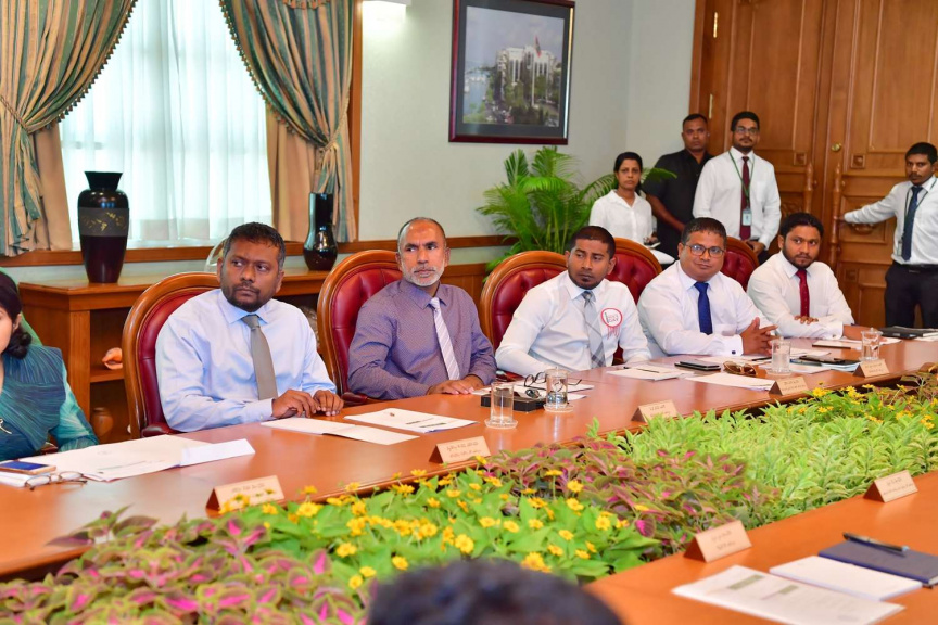 ނޮވެމްބަރ 19، 2018: ރައީސް އިބްރާޙިމް މުހައްމަދު ސޯލިހުގެ ވަޒީރުންގެ މަޖިލީހުގެ ފުރަތަމަ ބައްދަލުވުން -- ފޮޓޯ/ ރައީސް އޮފީސް 