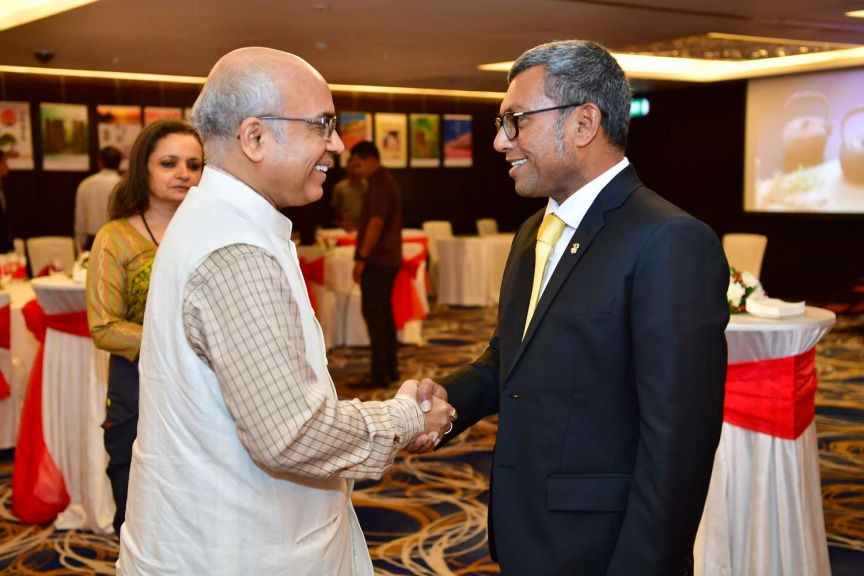 ޖަޕާނުގެ ގައުމީ ދުވަސް ފާހަގަ ކުރުމުގެ ގޮތުން ރޭ ބޭއްވި ރަސްމިތްޔާތުގެ ތެރެއިން-- ފޮޓޯ/ ރައީސް އޮފީސް