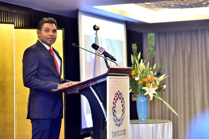 ޖަޕާނުގެ ގައުމީ ދުވަސް ފާހަގަ ކުރުމުގެ ގޮތުން ރޭ ބޭއްވި ރަސްމިތްޔާތުގެ ތެރެއިން-- ފޮޓޯ/ ރައީސް އޮފީސް