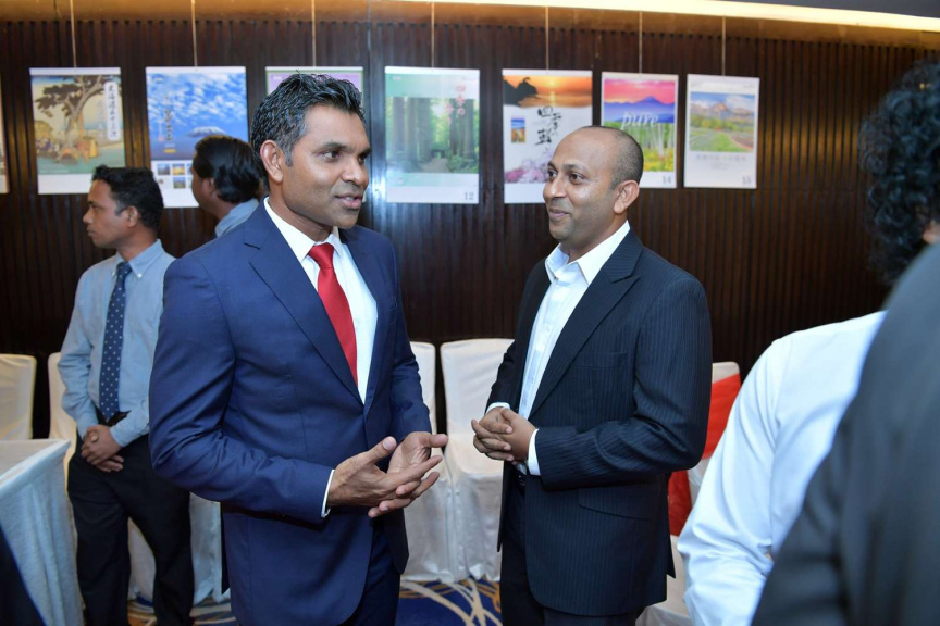 ޖަޕާނުގެ ގައުމީ ދުވަސް ފާހަގަ ކުރުމުގެ ގޮތުން ރޭ ބޭއްވި ރަސްމިތްޔާތުގެ ތެރެއިން-- ފޮޓޯ/ ރައީސް އޮފީސް