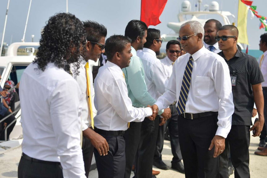 ޑިސެމްބަރ 10، 2018: ރައީސް ސޯލިހު އއ. އުކުޅަހަށް ވަޑައިގަތުނ -- ފޮޓޯ/ ރައީސް އޮފީސް