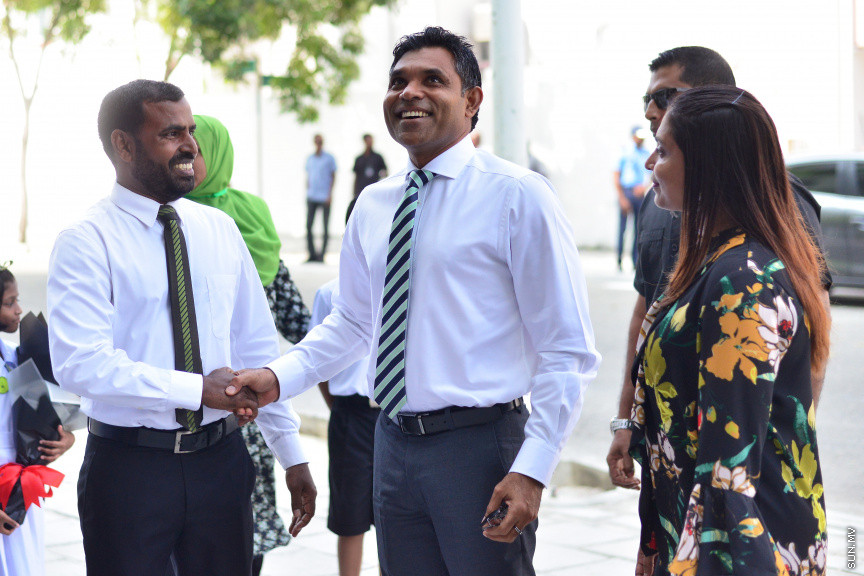 "ހުރަވީ" ސްކޫލު ހުޅުވައިދިނުމުގެ ރަސްމިއްޔާތުގެ ތެރެއިން--- ސަން ފޮޓޯ/ އަހުމަދު އަވްޝަން އިލްޔާސް