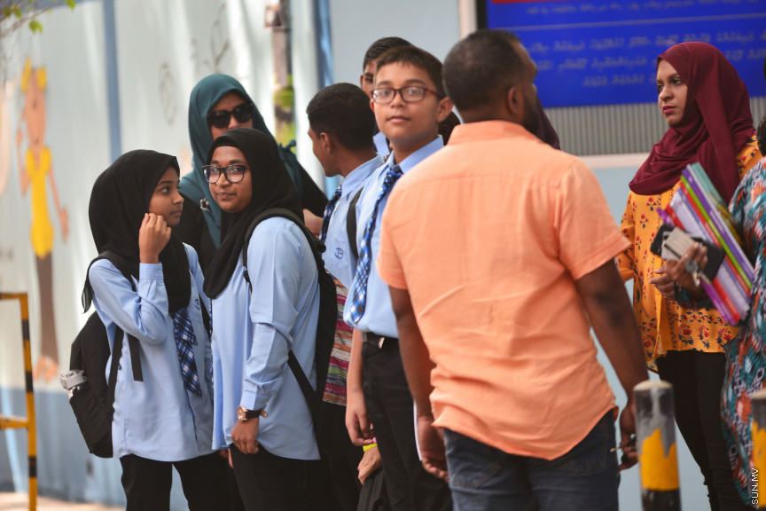 ދިރާސީ އާ އަހަރަށް  ފަހު ސްކޫލްތައް ހުޅުވުން -- ސަން ފޮޓޯ/ އަހުމަދު އަވްޝަން އިލްޔާސް