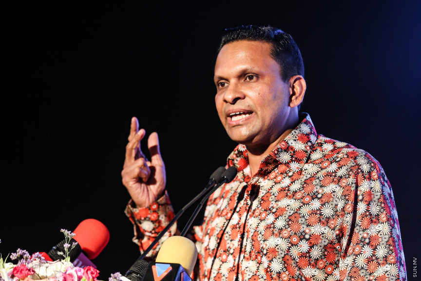 ޖެނުއަރީ 17، 2019: ކާނަލް ނާޒިމްގެ މަޖިލިސް ކެމްޕެއިން ރަސްމީކޮށް ފެށުން -- ސަން ފޮޓޯ/ ފަޔާޒު މޫސާ