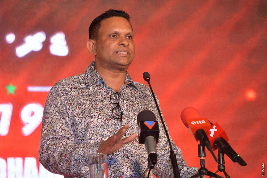 ޑރ. ޖަމީލްގެ މަޖިލިސް ކެމްޕެއިން ރަސްމީކޮށް ފެށުމަށް މިރޭ ވިލިމާލޭގައި ބޭއްވި ރަސްމިއްޔާތުގެ ތެރެއިން -- ސަން ފޮޓޯ/ އަހުމަދު އަވްޝަން އިލްޔާސް