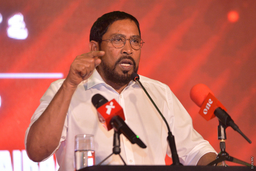 ޑރ. ޖަމީލްގެ މަޖިލިސް ކެމްޕެއިން ރަސްމީކޮށް ފެށުމަށް މިރޭ ވިލިމާލޭގައި ބޭއްވި ރަސްމިއްޔާތުގެ ތެރެއިން -- ސަން ފޮޓޯ/ އަހުމަދު އަވްޝަން އިލްޔާސް
