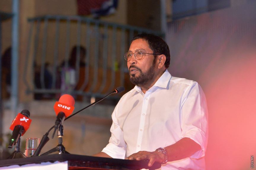 ޑރ. ޖަމީލްގެ މަޖިލިސް ކެމްޕެއިން ރަސްމީކޮށް ފެށުމަށް މިރޭ ވިލިމާލޭގައި ބޭއްވި ރަސްމިއްޔާތުގެ ތެރެއިން -- ސަން ފޮޓޯ/ އަހުމަދު އަވްޝަން އިލްޔާސް
