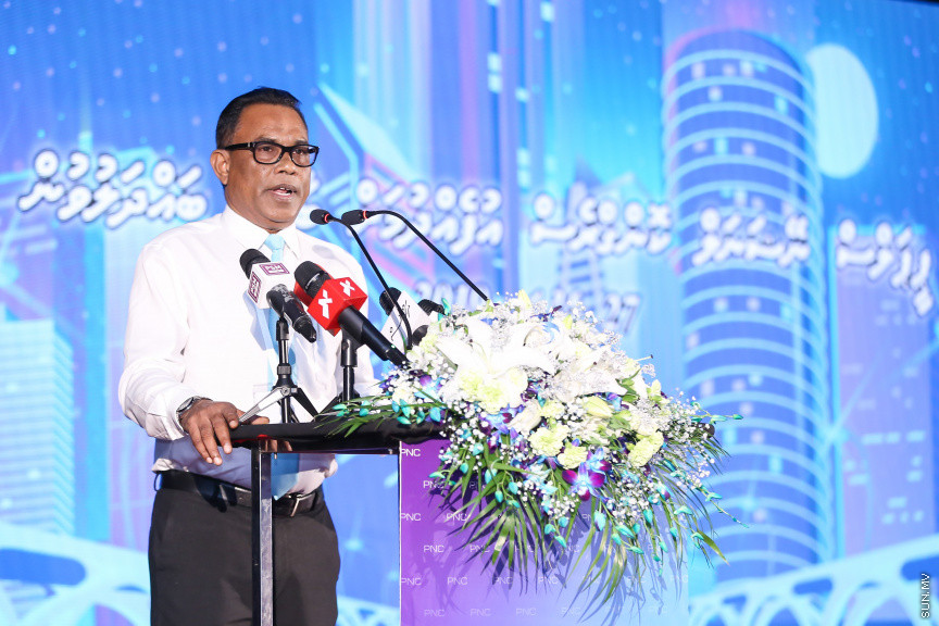 ޖެނުއަރީ 27، 2019: ކުރީގެ ރައީސް ޔާމީން އިސްވެ ހުންނަވައިގެން އުފައްދަވާ ޕީޕަލްސް ނޭޝަނަލް ކޮންގްރެސް (ޕީއެންސީ) އުފެއްދުމަށް ދަރުބާރުގޭގައި ބޭއްވި ޖަލްސާގެ ތެރެއިން -- ސަން ފޮޓޯ/ ފަޔާޒު މޫސާ