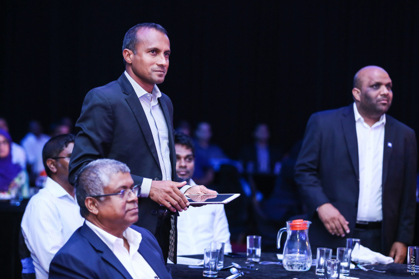 ޖެނުއަރީ 30، 2019: އެލައިޑް އިންޝުއަރެންސަށް 34އަހަރު ފުރުން ފާހަގަކުރުމުގެ ގޮތުން "އެލައިޑް ސްޕެޝަލް އިވެންޓު" ނަމުގައި ދަރުބާރުގޭގައި ބޭއްވި ރަސްމިއްޔާތުގެ ތެރެއިން -- ސަން ފޮޓޯ/ ފަޔާޒު މޫސާ