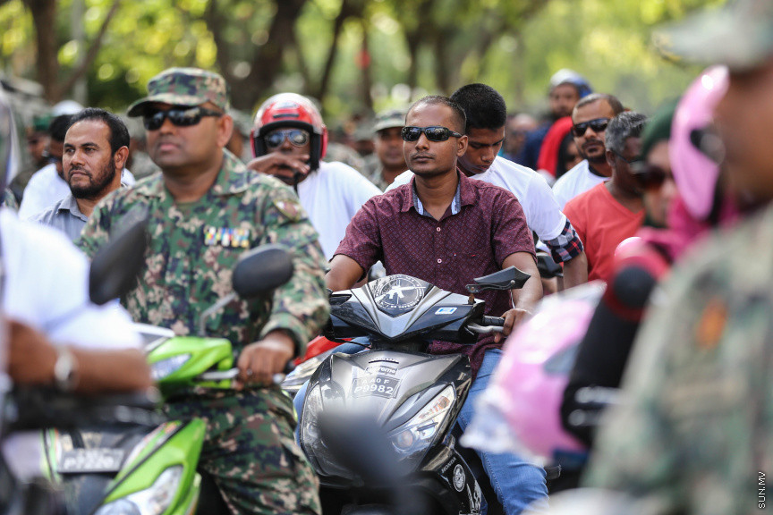 ފެބްރުއަރީ 1، 2019: 'މީތި ސަޅި' ނަމުގައި މަގުމަތީގެ ރައްކާތެރި ކަމަށް މީހުން ހޭލުންތެރި ކުރުވުމަށް ޓްރާންސްޕޯޓް މިނިސްޓްރީއިން އިސް ނަގައިގެން ބޭއްވި އިވެންޓުގެ ތެރެއިން -- ސަން ފޮޓޯ/ ފަޔާޒު މޫސާ