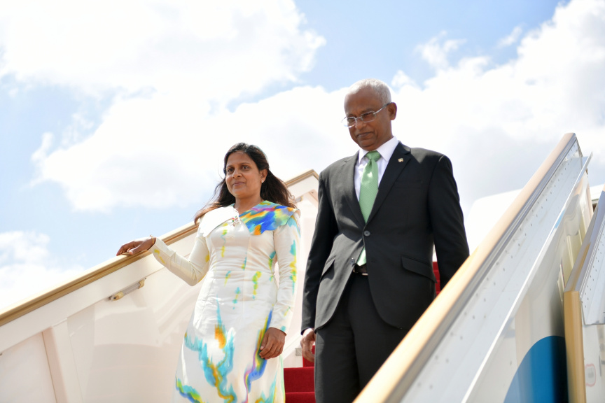 ޖެނުއަރީ 3، 2019: ރައީސް އިބްރާޙިމް މުހައްމަދު ސޯލިހު ލަންކާއަށް ވަޑައިގަތުން -- ފޮޓޯ/ ރައީސް އޮފީސް