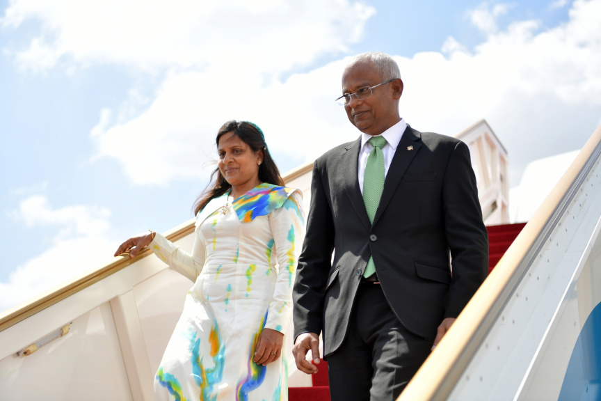 ޖެނުއަރީ 3، 2019: ރައީސް އިބްރާޙިމް މުހައްމަދު ސޯލިހު ލަންކާއަށް ވަޑައިގަތުން -- ފޮޓޯ/ ރައީސް އޮފީސް