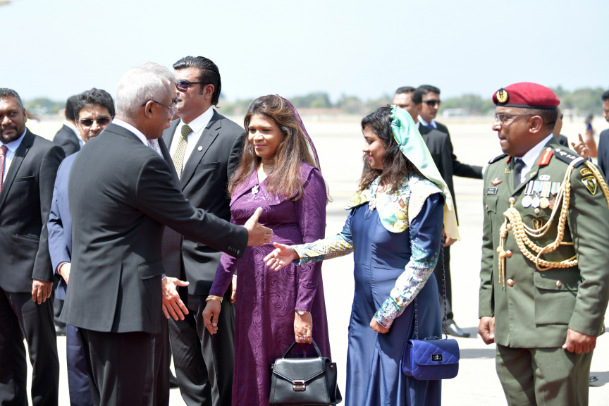 ޖެނުއަރީ 3، 2019: ރައީސް އިބްރާޙިމް މުހައްމަދު ސޯލިހު ލަންކާއަށް ވަޑައިގަތުން -- ފޮޓޯ/ ރައީސް އޮފީސް