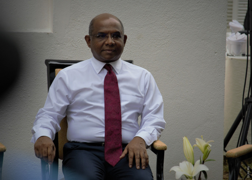 ސްރީލަންކާގައި ދިރިއުޅޭ ދިވެހީންނާ ރައީސް އިބްރާހިމް މުހައްމަދު ސޯލިހު ބައްދަލުކުރެއްވުމަށް ބޭއްވި ހަފްލާގެ ތެރެއިން -- ސަން ފޮޓޯ/ އިބްރާހިމް މާހިލް މުހައްްމަދު