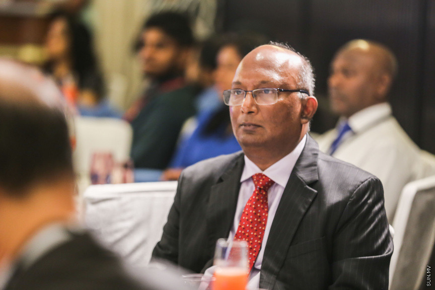 ފެބްރުއަރީ 6، 2019: "ކްރެޑިޓް އިންފޮމޭޝަން ސިސްޓަމް" ނުވަތަ ދަރަނީގެ މުއާމަލާތްތައް އާންމުންނާއި ކުންފުނިތަކަށް ބެލޭނެ ނިޒާމެއް މަރުކަޒީ ބޭންކް އެމްމްއެމްއޭގެ ކްރިޑިޓް އިންފޮމޭޝަން ބިއުރޯ އިން ތައާރަފްކުރުމަށް ހޮޓެލް ޖެންގައި ބޭއްވި ރަސްމިއްޔާތުގެ ތެރެއިން --- ސަން ފޮޓޯ/ ފަޔާޒު މޫސާ