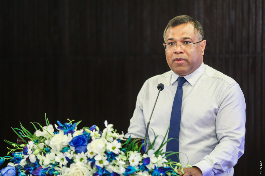ފެބްރުއަރީ 6، 2019: "ކްރެޑިޓް އިންފޮމޭޝަން ސިސްޓަމް" ނުވަތަ ދަރަނީގެ މުއާމަލާތްތައް އާންމުންނާއި ކުންފުނިތަކަށް ބެލޭނެ ނިޒާމެއް މަރުކަޒީ ބޭންކް އެމްމްއެމްއޭގެ ކްރިޑިޓް އިންފޮމޭޝަން ބިއުރޯ އިން ތައާރަފްކުރުމަށް ހޮޓެލް ޖެންގައި ބޭއްވި ރަސްމިއްޔާތުގެ ތެރެއިން --- ސަން ފޮޓޯ/ ފަޔާޒު މޫސާ