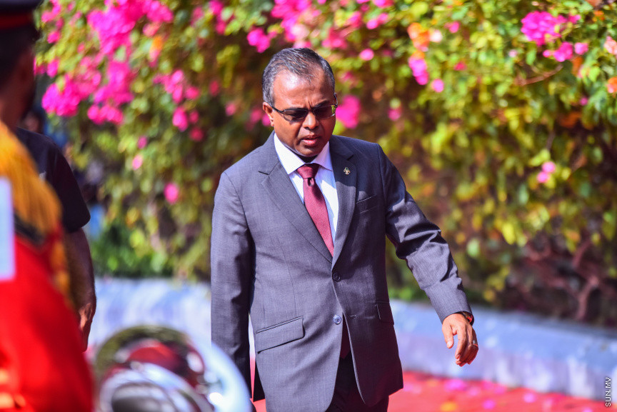 ފެބްރުއަރީ 7، 2019: އާއަހަރުގެ މަޖިލީސް ފެށުމުގެ ގޮތުން ރައީސުލް ޖުމްހޫރިއްޔާ އިބްރާހިމް މުހައްމަދު ސާލިހުގެ ރިޔާސީ ބަޔާން އިއްވުން -- ސަން ފޮޓޯ/ ފަޔާޒު މޫސާ