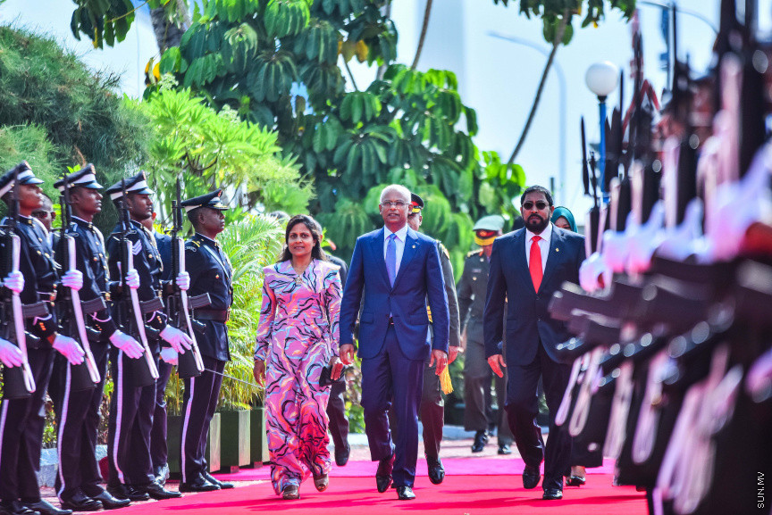 ފެބްރުއަރީ 7، 2019: ރައްޔިތުން މަޖިލިސް މި އަހަރަށް ހުޅުވުމަށް ބޭއްވި ފުރަތަމަ ޖަލްސާ: ރައީސް އިބްރާހިމް މުހައްމަދު ސޯލިހްގެ ފުރަތަމަ ރިޔާސީ ބަޔާން މިއަދުގެ ޖަލްސާގައި ވަނީ އިއްވާފައި -- ސަން ފޮޓޯ/ ފަޔާޒު މޫސާ