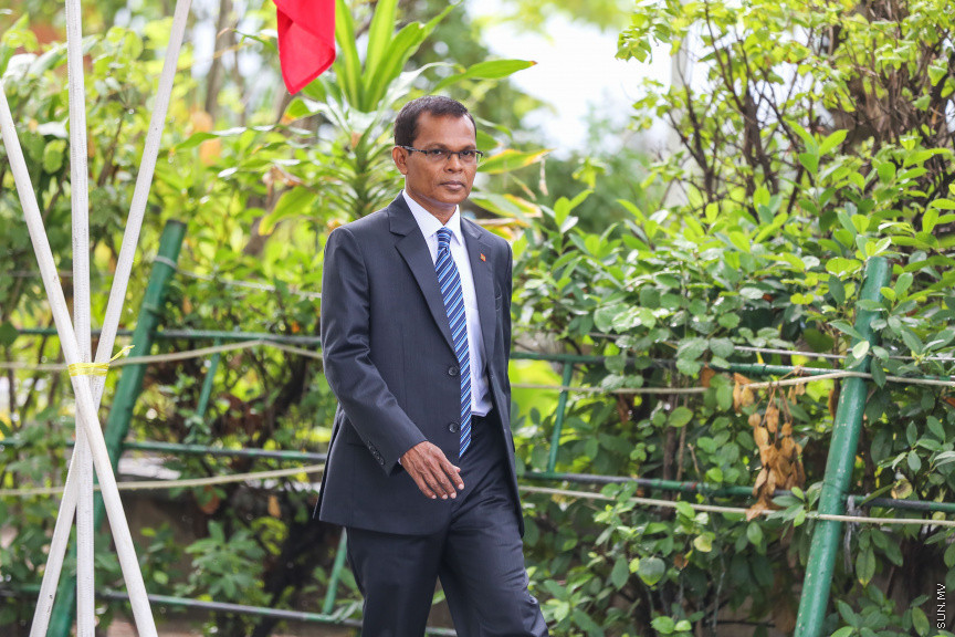 ފެބްރުއަރީ 7، 2019: ރައްޔިތުން މަޖިލިސް މި އަހަރަށް ހުޅުވުމަށް ބޭއްވި ފުރަތަމަ ޖަލްސާ: ރައީސް އިބްރާހިމް މުހައްމަދު ސޯލިހްގެ ފުރަތަމަ ރިޔާސީ ބަޔާން މިއަދުގެ ޖަލްސާގައި ވަނީ އިއްވާފައި -- ސަން ފޮޓޯ/ ފަޔާޒު މޫސާ