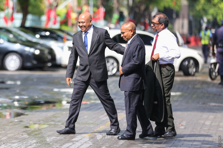 ފެބްރުއަރީ 7، 2019: ރައްޔިތުން މަޖިލިސް މި އަހަރަށް ހުޅުވުމަށް ބޭއްވި ފުރަތަމަ ޖަލްސާ: ރައީސް އިބްރާހިމް މުހައްމަދު ސޯލިހްގެ ފުރަތަމަ ރިޔާސީ ބަޔާން މިއަދުގެ ޖަލްސާގައި ވަނީ އިއްވާފައި -- ސަން ފޮޓޯ/ ފަޔާޒު މޫސާ