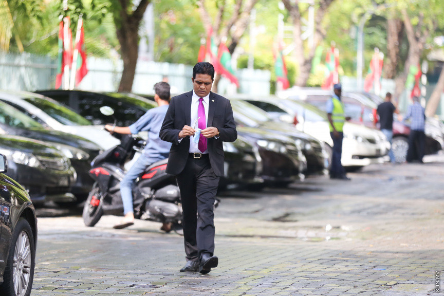 ފެބްރުއަރީ 7، 2019: ރައްޔިތުން މަޖިލިސް މި އަހަރަށް ހުޅުވުމަށް ބޭއްވި ފުރަތަމަ ޖަލްސާ: ރައީސް އިބްރާހިމް މުހައްމަދު ސޯލިހްގެ ފުރަތަމަ ރިޔާސީ ބަޔާން މިއަދުގެ ޖަލްސާގައި ވަނީ އިއްވާފައި -- ސަން ފޮޓޯ/ ފަޔާޒު މޫސާ