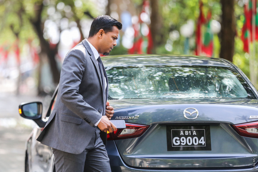 ފެބްރުއަރީ 7، 2019: ރައްޔިތުން މަޖިލިސް މި އަހަރަށް ހުޅުވުމަށް ބޭއްވި ފުރަތަމަ ޖަލްސާ: ރައީސް އިބްރާހިމް މުހައްމަދު ސޯލިހްގެ ފުރަތަމަ ރިޔާސީ ބަޔާން މިއަދުގެ ޖަލްސާގައި ވަނީ އިއްވާފައި -- ސަން ފޮޓޯ/ ފަޔާޒު މޫސާ