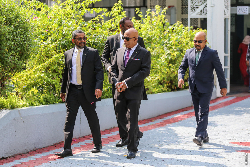 ފެބްރުއަރީ 7، 2019: ރައްޔިތުން މަޖިލިސް މި އަހަރަށް ހުޅުވުމަށް ބޭއްވި ފުރަތަމަ ޖަލްސާ: ރައީސް އިބްރާހިމް މުހައްމަދު ސޯލިހްގެ ފުރަތަމަ ރިޔާސީ ބަޔާން މިއަދުގެ ޖަލްސާގައި ވަނީ އިއްވާފައި -- ސަން ފޮޓޯ/ ފަޔާޒު މޫސާ