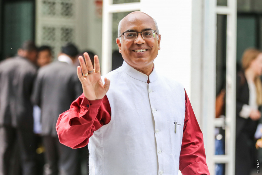 ފެބްރުއަރީ 7، 2019: ރައްޔިތުން މަޖިލިސް މި އަހަރަށް ހުޅުވުމަށް ބޭއްވި ފުރަތަމަ ޖަލްސާ: ރައީސް އިބްރާހިމް މުހައްމަދު ސޯލިހްގެ ފުރަތަމަ ރިޔާސީ ބަޔާން މިއަދުގެ ޖަލްސާގައި ވަނީ އިއްވާފައި -- ސަން ފޮޓޯ/ ފަޔާޒު މޫސާ
