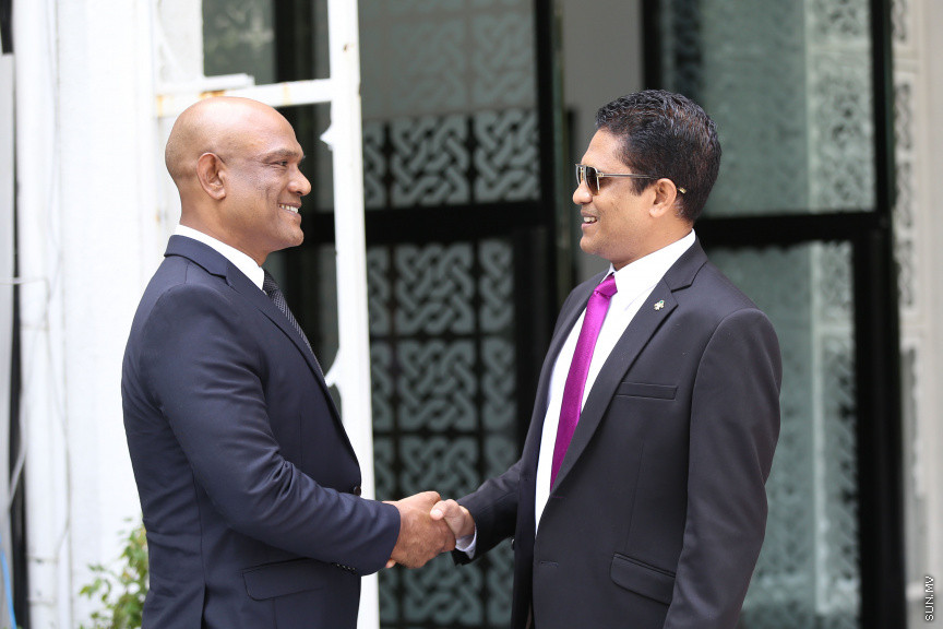 ފެބްރުއަރީ 7، 2019: ރައްޔިތުން މަޖިލިސް މި އަހަރަށް ހުޅުވުމަށް ބޭއްވި ފުރަތަމަ ޖަލްސާ: ރައީސް އިބްރާހިމް މުހައްމަދު ސޯލިހްގެ ފުރަތަމަ ރިޔާސީ ބަޔާން މިއަދުގެ ޖަލްސާގައި ވަނީ އިއްވާފައި -- ސަން ފޮޓޯ/ ފަޔާޒު މޫސާ