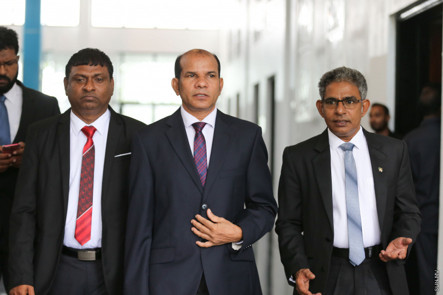 ފެބްރުއަރީ 7، 2019: ރައްޔިތުން މަޖިލިސް މި އަހަރަށް ހުޅުވުމަށް ބޭއްވި ފުރަތަމަ ޖަލްސާ: ރައީސް އިބްރާހިމް މުހައްމަދު ސޯލިހްގެ ފުރަތަމަ ރިޔާސީ ބަޔާން މިއަދުގެ ޖަލްސާގައި ވަނީ އިއްވާފައި -- ސަން ފޮޓޯ/ ފަޔާޒު މޫސާ