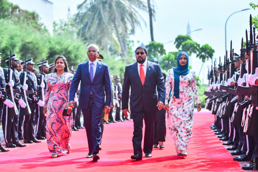 ފެބްރުއަރީ 7، 2019: ރައްޔިތުން މަޖިލިސް މި އަހަރަށް ހުޅުވުމަށް ބޭއްވި ފުރަތަމަ ޖަލްސާ: ރައީސް އިބްރާހިމް މުހައްމަދު ސޯލިހްގެ ފުރަތަމަ ރިޔާސީ ބަޔާން މިއަދުގެ ޖަލްސާގައި ވަނީ އިއްވާފައި -- ސަން ފޮޓޯ/ ފަޔާޒު މޫސާ