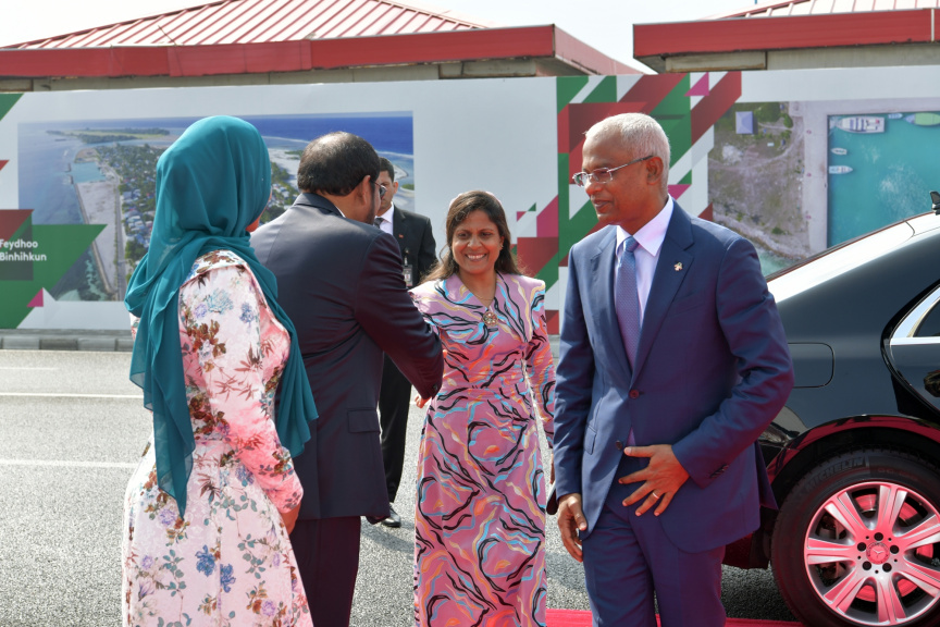 ފެބްރުއަރީ 7، 2019: ރައްޔިތުން މަޖިލިސް މި އަހަރަށް ހުޅުވުމަށް ބޭއްވި ފުރަތަމަ ޖަލްސާ: ރައީސް އިބްރާހިމް މުހައްމަދު ސޯލިހްގެ ފުރަތަމަ ރިޔާސީ ބަޔާން މިއަދުގެ ޖަލްސާގައި ވަނީ އިއްވާފައި -- ފޮޓޯ/ ރައީސް އޮފީސް