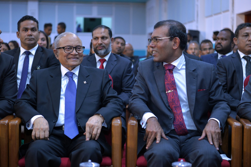 ފެބްރުއަރީ 7، 2019: ރައްޔިތުން މަޖިލިސް މި އަހަރަށް ހުޅުވުމަށް ބޭއްވި ފުރަތަމަ ޖަލްސާ: ރައީސް އިބްރާހިމް މުހައްމަދު ސޯލިހްގެ ފުރަތަމަ ރިޔާސީ ބަޔާން މިއަދުގެ ޖަލްސާގައި ވަނީ އިއްވާފައި -- ފޮޓޯ/ ރައީސް އޮފީސް