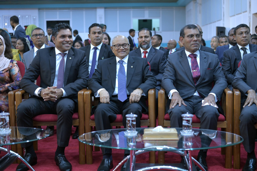 ފެބްރުއަރީ 7، 2019: ރައްޔިތުން މަޖިލިސް މި އަހަރަށް ހުޅުވުމަށް ބޭއްވި ފުރަތަމަ ޖަލްސާ: ރައީސް އިބްރާހިމް މުހައްމަދު ސޯލިހްގެ ފުރަތަމަ ރިޔާސީ ބަޔާން މިއަދުގެ ޖަލްސާގައި ވަނީ އިއްވާފައި -- ފޮޓޯ/ ރައީސް އޮފީސް